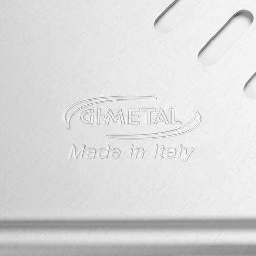 Gi.Metal Gi.Metal – Azzura 33x33 - 60cm Pizzaschep geperforeerd – Azzurra, aluminium kop & handgreep