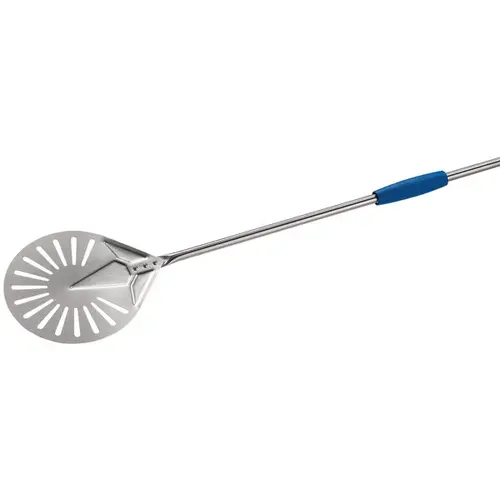 Gi.Metal Gi.Metal – RVS Geperforeerde Draaischep 20×20 cm – Steel 75 cm (1-delig) met schuifhandvat