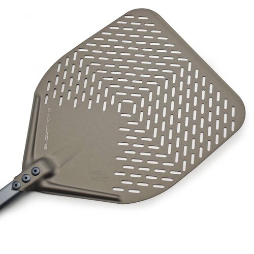 Gi.Metal Gi.Metal – Evoluzione Pizzapeel Geperforeerde Pizzaschep 33×33 cm – Steel 60 cm
