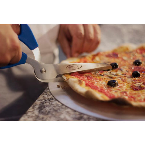 Gi.Metal Gi.Metal – Pizzaschaar RVS – 12 cm blad, afneembaar, verhoogde achterrand