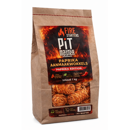 Pitmaster Pitmaster – Aanmaakwokkels met Paprika Aroma 1 kg