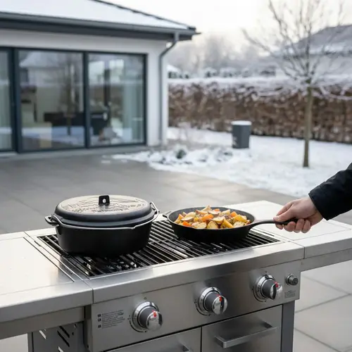 Petromax Petromax – Dutch Oven FT9 Essential Line gietijzeren pan 8,5L voor BBQ en inductie