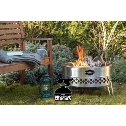 Petromax Petromax – Tyropit Black Edition vuurschaal RVS rookarm design Ø62 cm