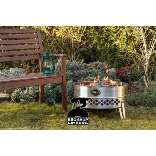 Petromax Petromax – Tyropit Black Edition vuurschaal RVS rookarm design Ø62 cm