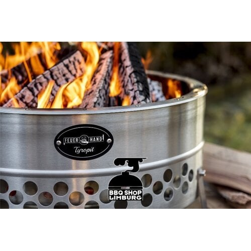 Petromax Petromax – Tyropit Black Edition vuurschaal RVS rookarm design Ø62 cm