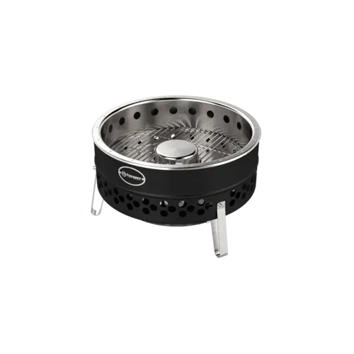 Petromax Petromax – Tyropit Black Edition vuurschaal RVS rookarm design Ø62 cm