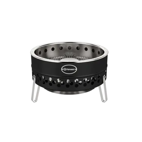 Petromax Petromax – Tyropit Black Edition vuurschaal RVS rookarm design Ø62 cm