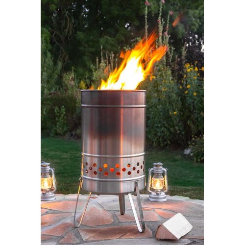 Petromax Petromax – Pyron Black Edition vuurton RVS met rookarme verbranding