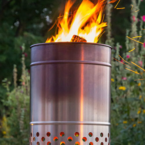 Petromax Petromax – Pyron Black Edition vuurton RVS met rookarme verbranding