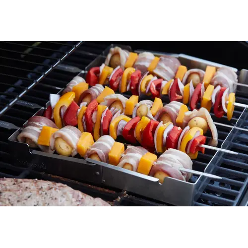 Barbecook Barbecook – RVS brochettehouder met 5 spiezen voor BBQ