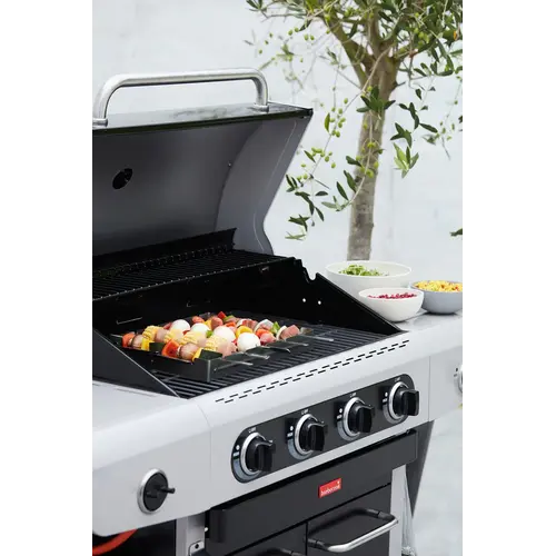 Barbecook Barbecook – RVS brochettehouder met 5 spiezen voor BBQ