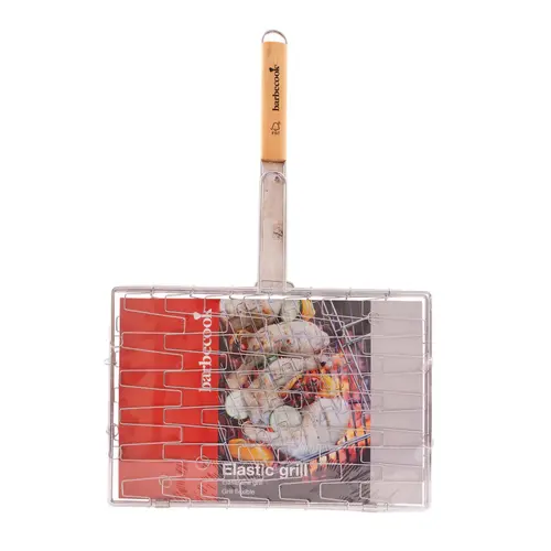 Barbecook Barbecook – Elastisch klemrooster met houten handgreep voor BBQ