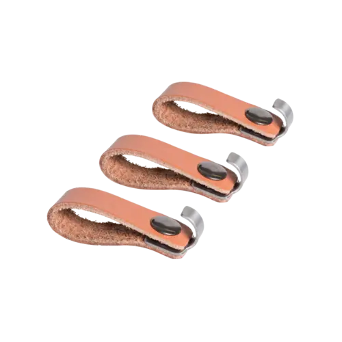 Barbecook Barbecook – Set van 3 accessoirehaken leder en RVS