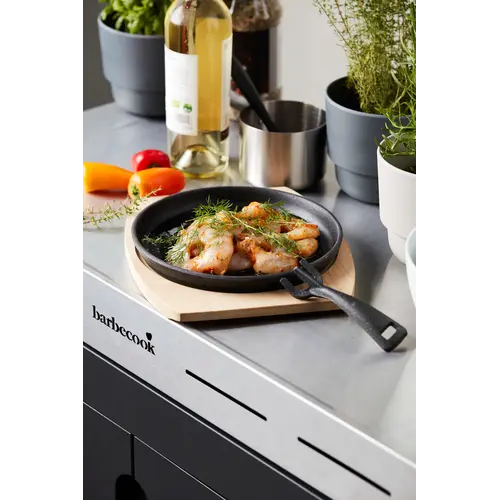 Barbecook Barbecook – Gietijzeren grillpan met bamboe onderlegger en handvat