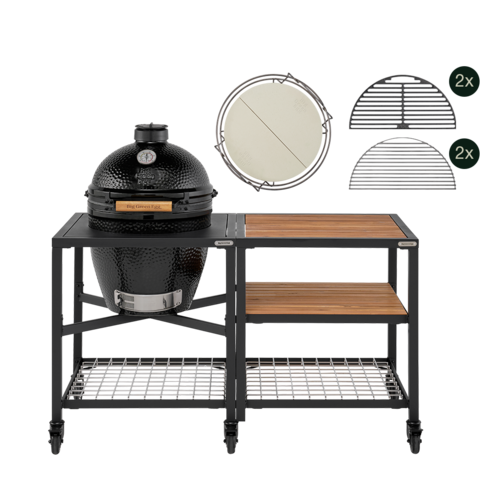 Big Green Egg Big Green Egg – Onyx Large Big Deal Outdoor Kitchen met Frame en Dual Zone