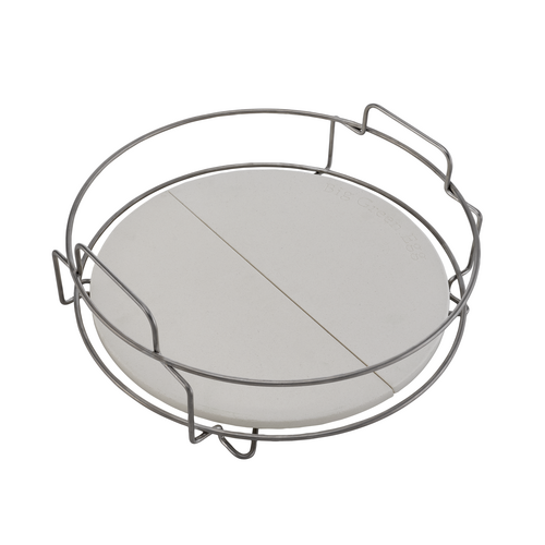 Big Green Egg Big Green Egg – Dual Zone Deflector Kit Large met RVS basket en halve stenen