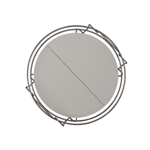 Big Green Egg Big Green Egg – Dual Zone Deflector Kit Large met RVS basket en halve stenen