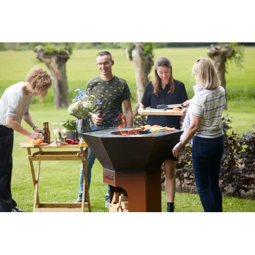 Barbecook Barbecook – Nestor BBQ uit CorTenstaal met plancha en houtopslag