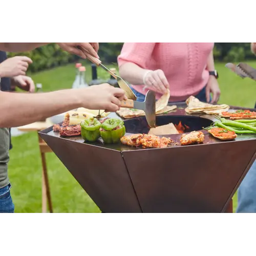 Barbecook Barbecook – Nestor BBQ uit CorTenstaal met plancha en houtopslag