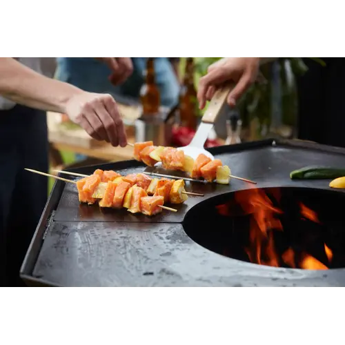 Barbecook Barbecook – Nestor Island BBQ uit CorTenstaal met plancha en werkruimte