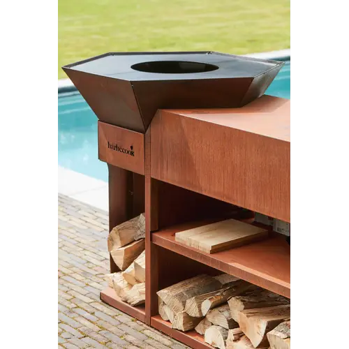 Barbecook Barbecook – Nestor Island BBQ uit CorTenstaal met plancha en werkruimte