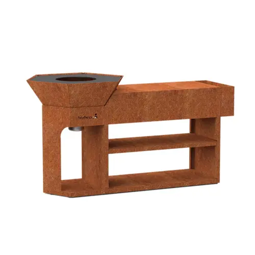 Barbecook Barbecook – Nestor Island BBQ uit CorTenstaal met plancha en werkruimte