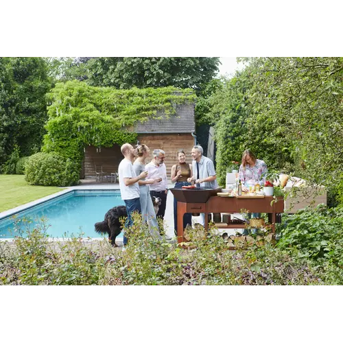 Barbecook Barbecook – Nestor Island BBQ uit CorTenstaal met plancha en werkruimte
