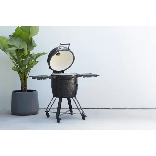 Barbecook Barbecook – Kamal 2.0 Large mat zwart kamado BBQ met onderstel en zijtafels