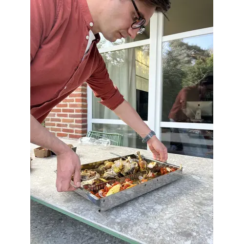 Vonken Vonken – Spitcraft rotisserie set voor Home met RVS lekbak en motor