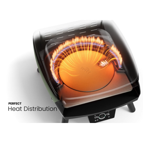 Witt Witt – ETNA Rotante Control 13" Gas Pizzaoven Zwart met touchscreen Witt Witt – ETNA Rotante Control 13" Gas Pizzaoven Zwart met touchscreen