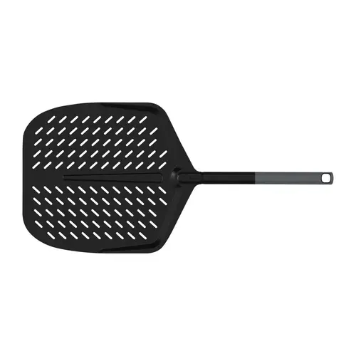Witt Witt – 14" Geperforeerde Pizzaschep Soft Grip Zwart met TPE-handgreep Witt Witt – 14" Geperforeerde Pizzaschep Soft Grip Zwart met TPE-handgreep