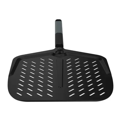 Witt Witt – 12" Geperforeerde Pizzaschep Soft Grip Zwart met TPE-handgreep Witt Witt – 12" Geperforeerde Pizzaschep Soft Grip Zwart met TPE-handgreep