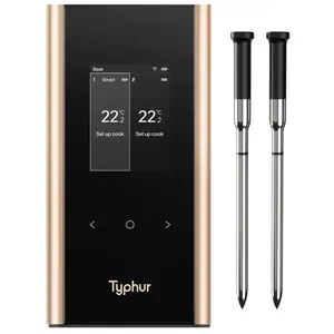 Typhur Robotics Typhur – Sync Gold Dual Draadloze BBQ Thermometer Typhur Robotics Typhur – Sync Gold Dual Draadloze BBQ Thermometer