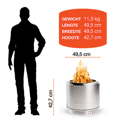 Solo Stove Solo Stove Bonfire 19,5" (49,5 cm) Rookloze Vuurschaal – Ash Solo Stove Solo Stove Bonfire 19,5" (49,5 cm) Rookloze Vuurschaal – Ash