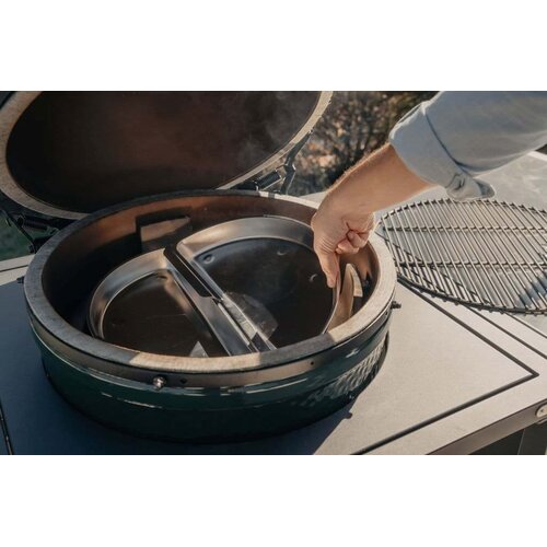 Big Green Egg Big Green Egg Durable Drip Tray Kit M – Herbruikbare RVS Lekbakset Big Green Egg Big Green Egg Durable Drip Tray Kit M – Herbruikbare RVS Lekbakset