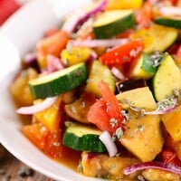 Ratatouille van de BBQ