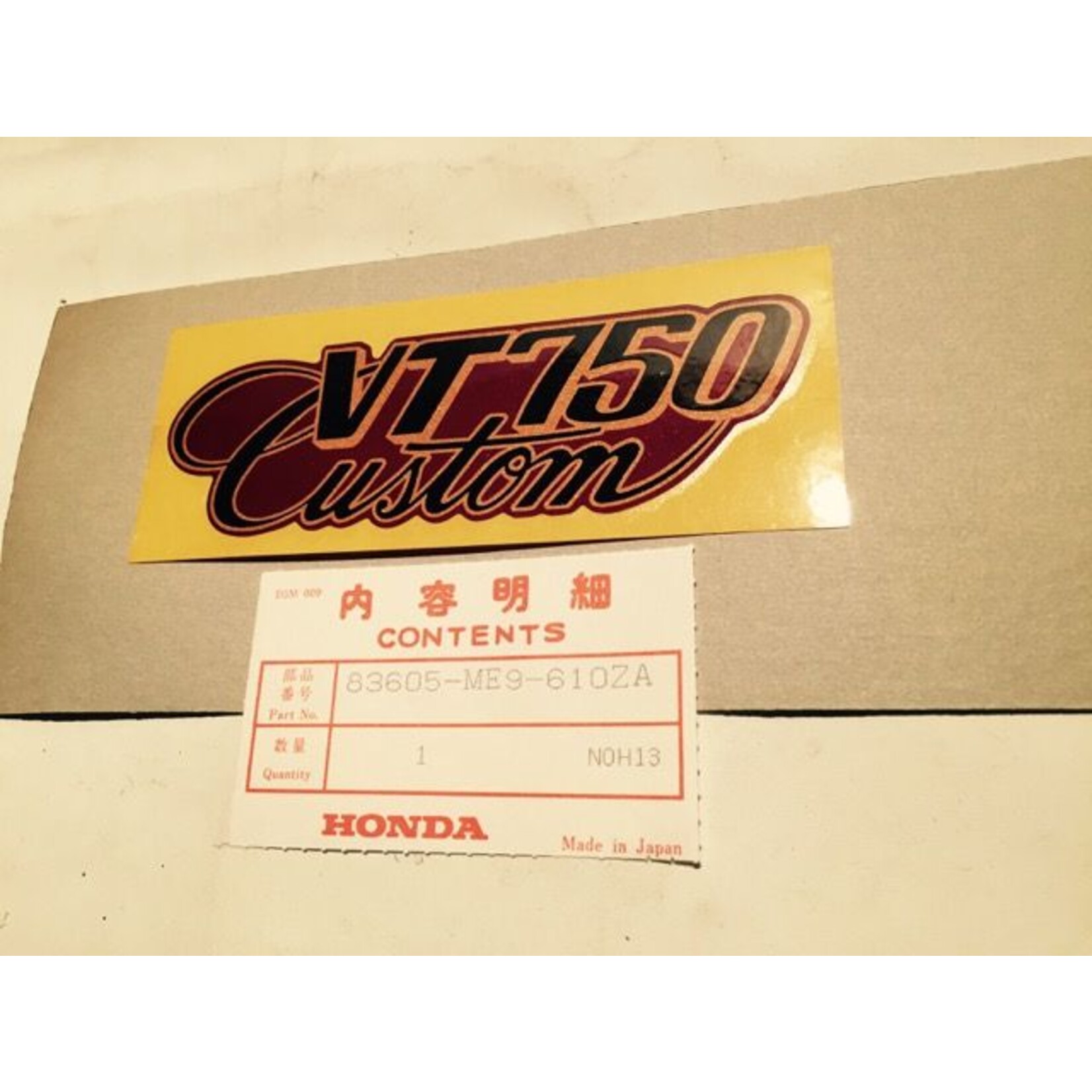 HONDA VT700C/VT750C Shadow Sidepanel Decal Honda 1983-1985
