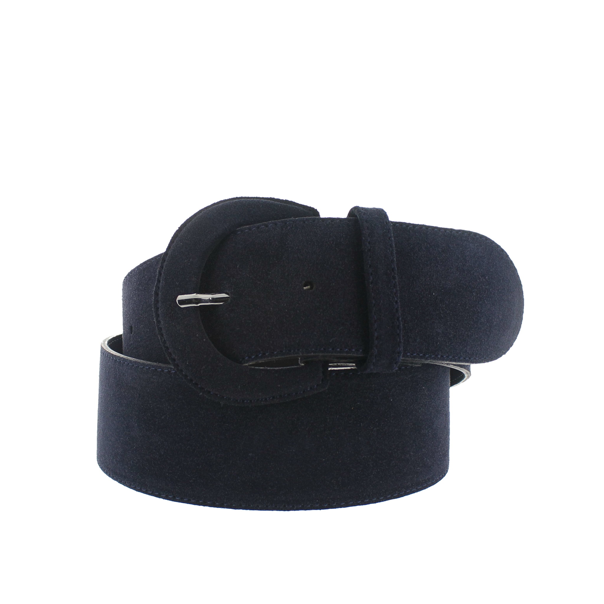 H.A.N Alice | Suède brede damesriem 6cm | Blauw