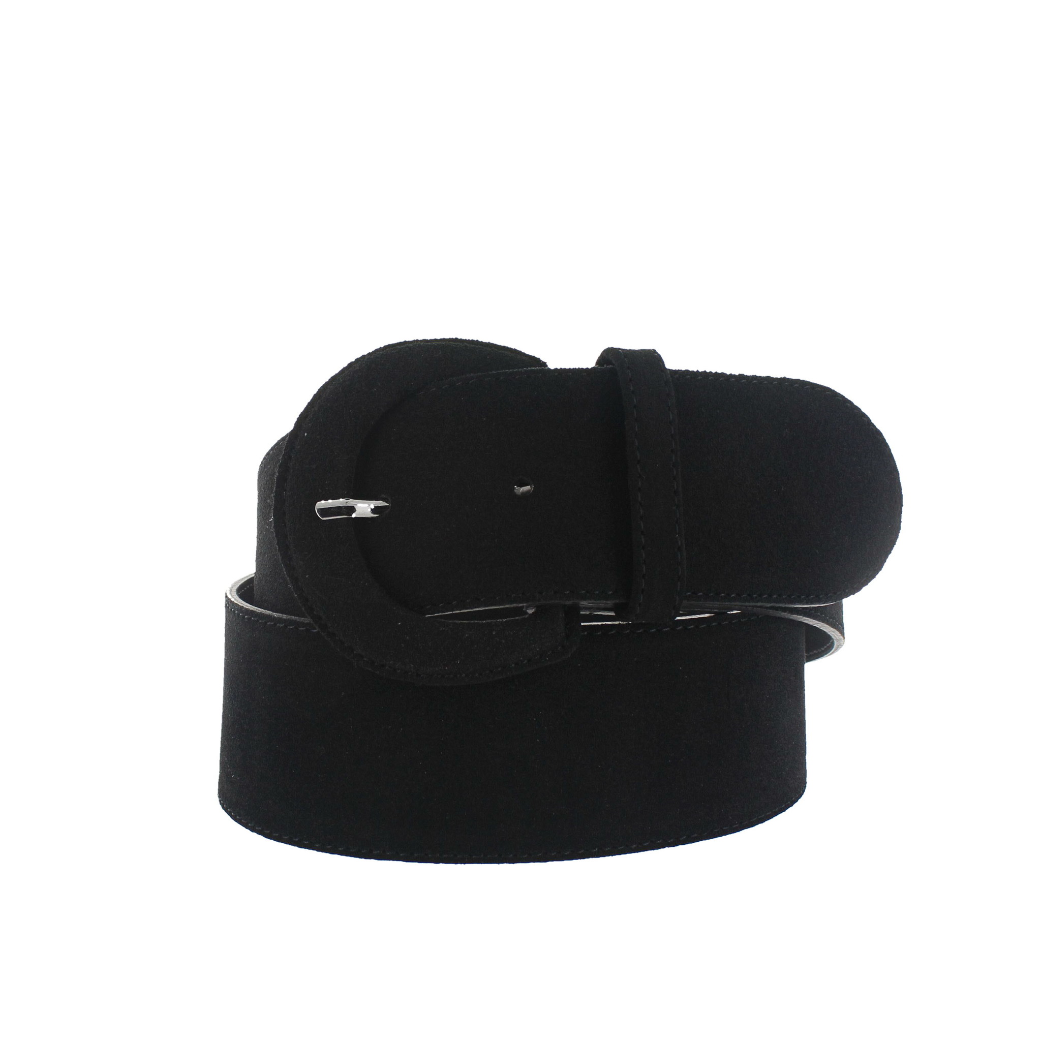 H.A.N Alice | Suède brede damesriem 6cm | Zwart