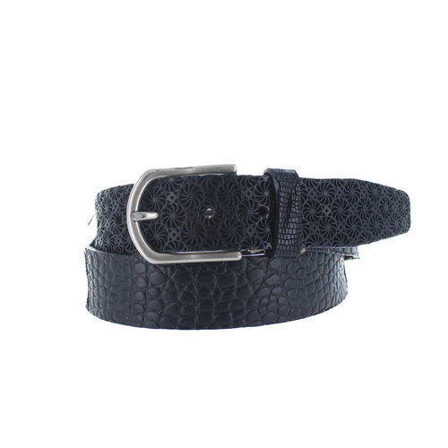  JOB86 Odette | Multi leren jeans riem | Zwart 