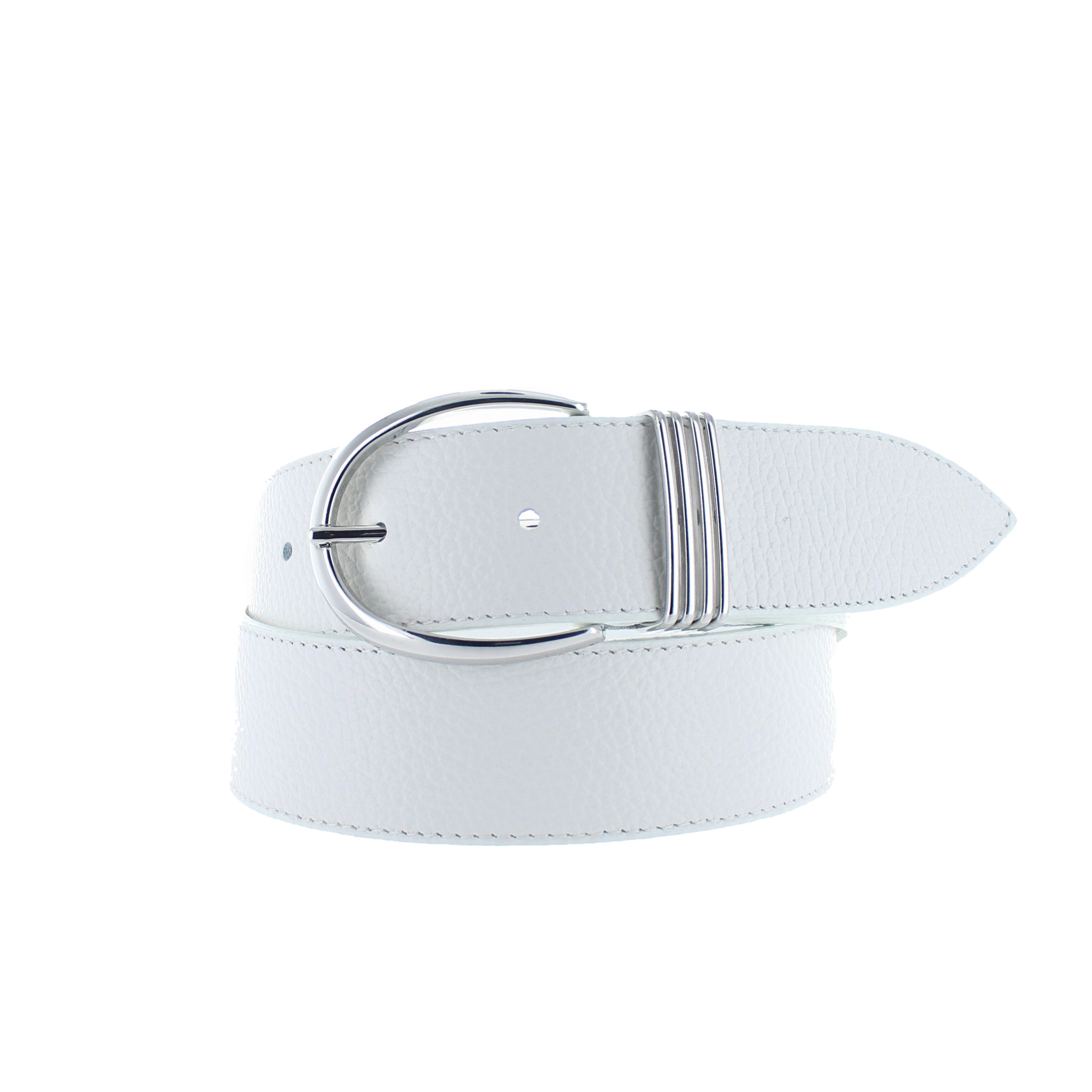 H.A.N Lisa | Lederen dames riem 4cm | Wit
