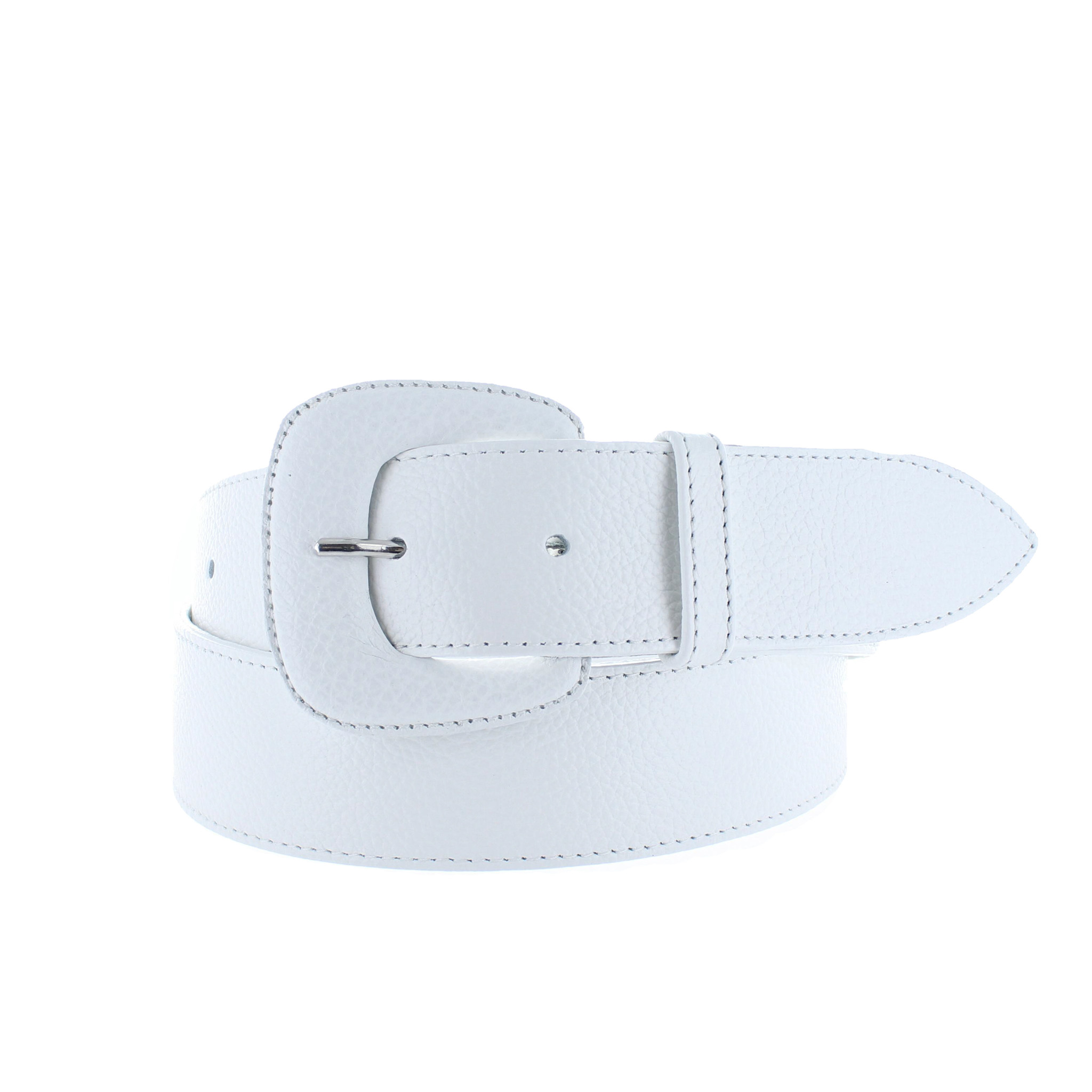 H.A.N Yasmine | Lederen damesriem 4cm | Wit