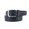 JOB86 Vito | Zwarte vintage kroko riem - 4cm