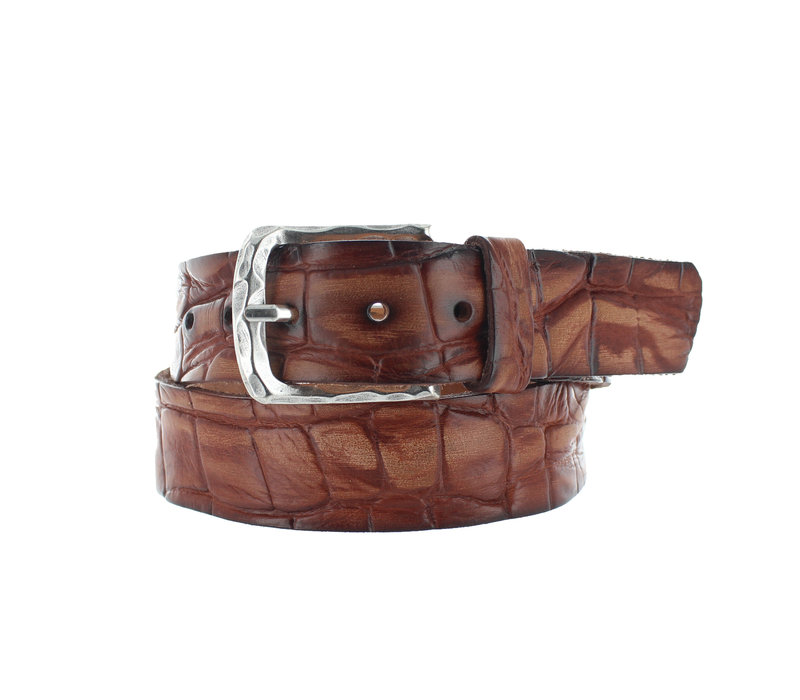 Vito | Cognac vintage kroko riem