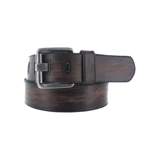  JOB86 Stefano | Vintage jeansriem 4,5cm | Donkerbruin 