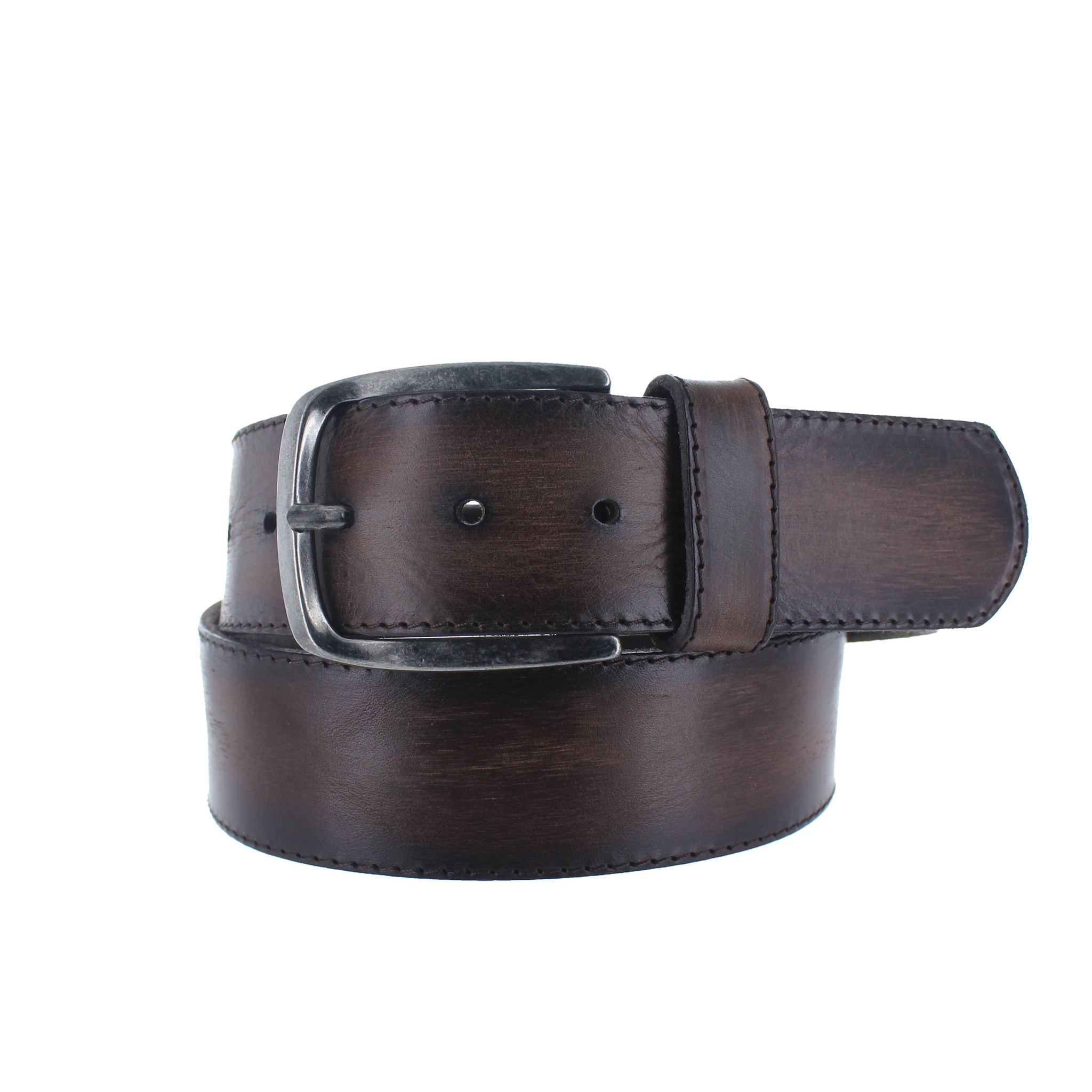 JOB86 Pedro | Stoere jeansriem 4,5cm | Donkerbruin
