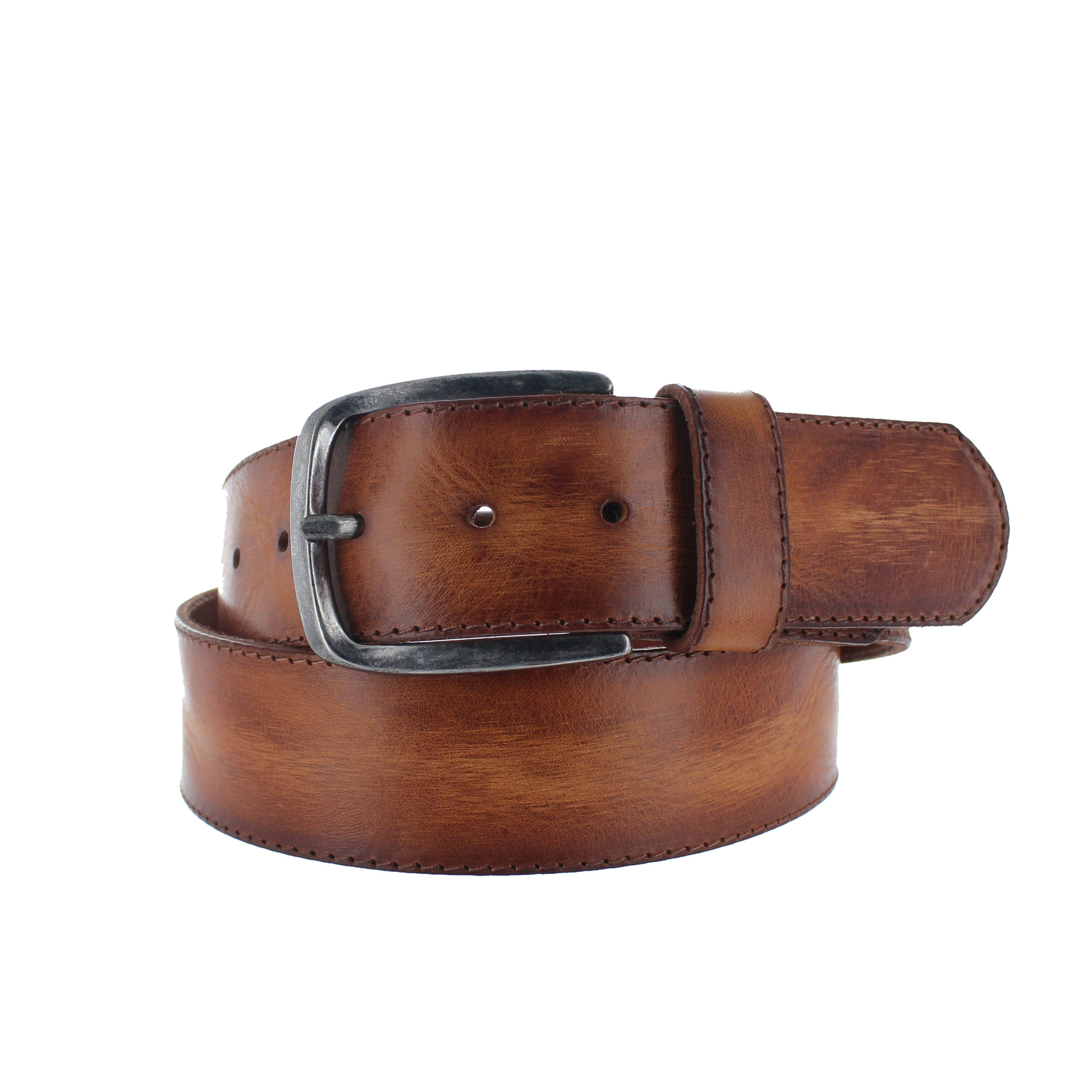 JOB86 Pedro | Stoere jeansriem 4,5cm | Cognac