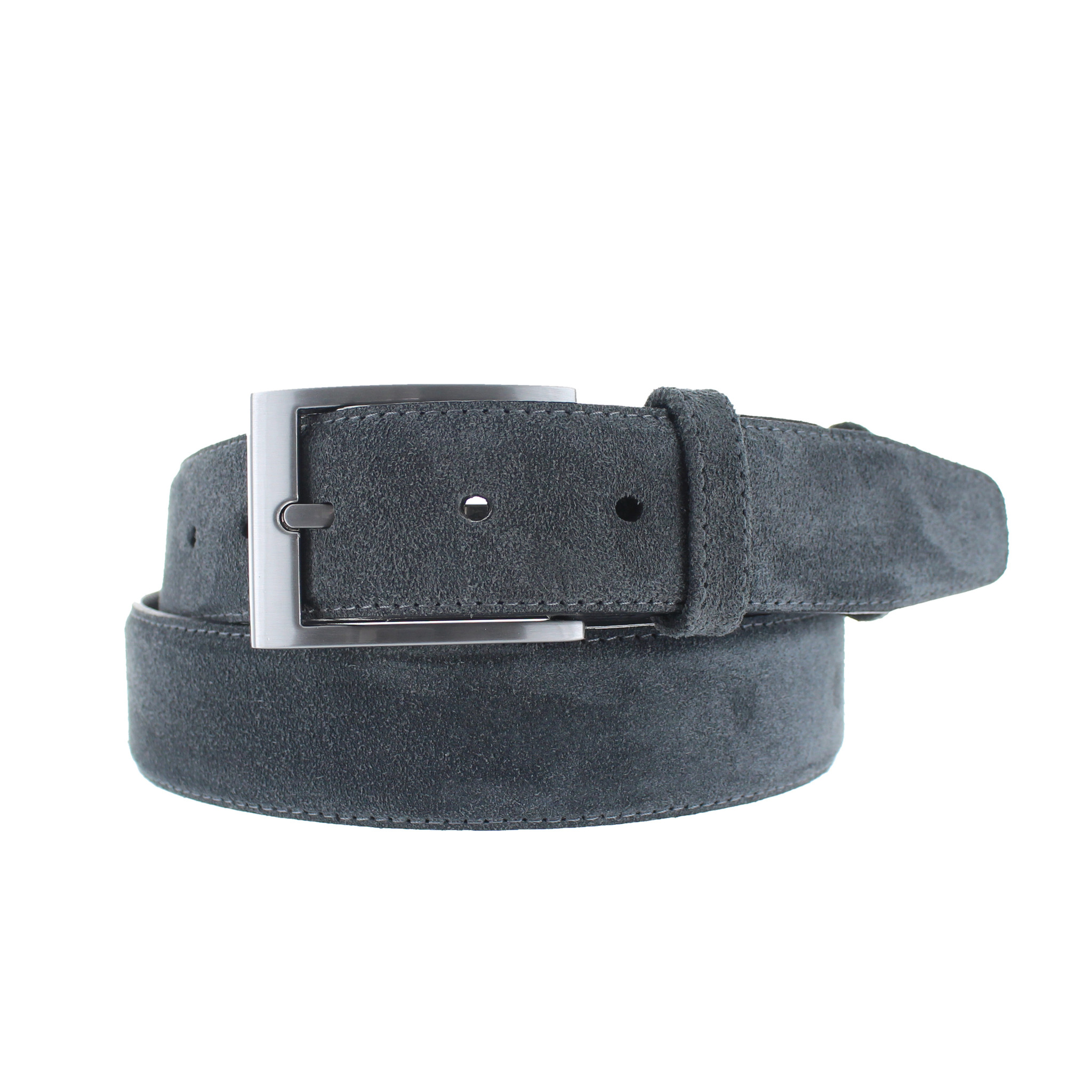 BRADBURY Giorgio | Classic suede riem 3,5cm | Grijs