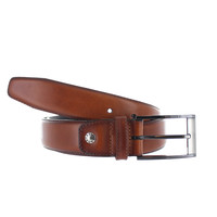 Lucas | Lederen herenriem 3,5cm | Cognac