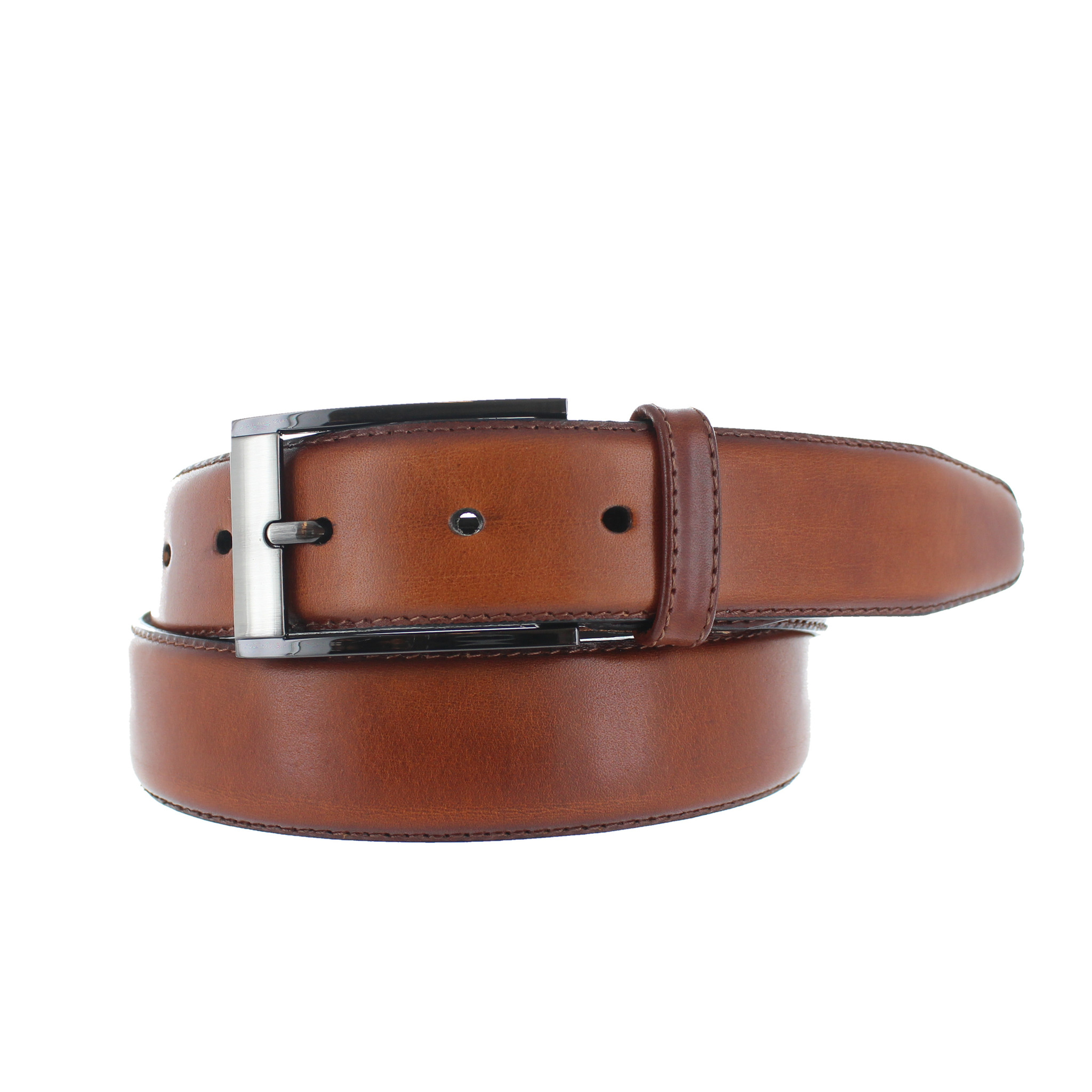 BRADBURY Lucas | Lederen herenriem 3,5cm | Cognac